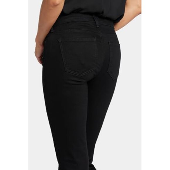 Women's Stretch Denim Jeans Black No Closure Inseam 32 Inches Slim Fit - Picture 5 of 6